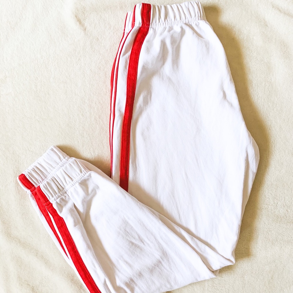 Brandy Melville Sweatpants with Red Strips - Picture 1 of 3